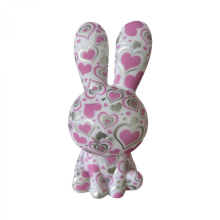 100% New LED Rabbit Night Light, 3D Rainbow Lamp with Remote Control, Touch Bedside Lamp for Kids