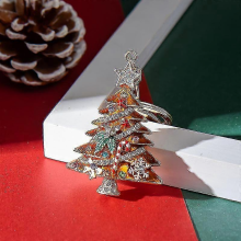 1pc Yellow Christmas Tree Keychain Charm Xmas Decorations Gifts
