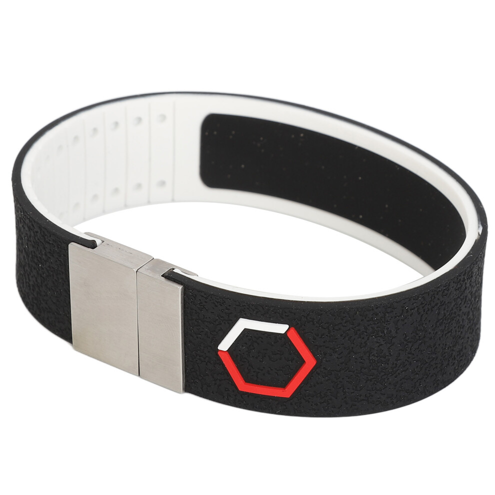 Negative Ion Silicone Wrist Strap For Energy Balance And Static Removal Black 5071349805026