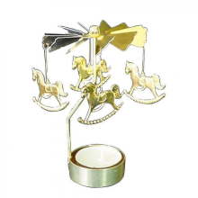 Romantic Spinning Carousel Tea Light Candle Holder