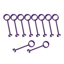 Display Stands 10-Piece Clay Target Holders for Shooting Targets, Reusable Lightweight Pigeon Hooks for Teens