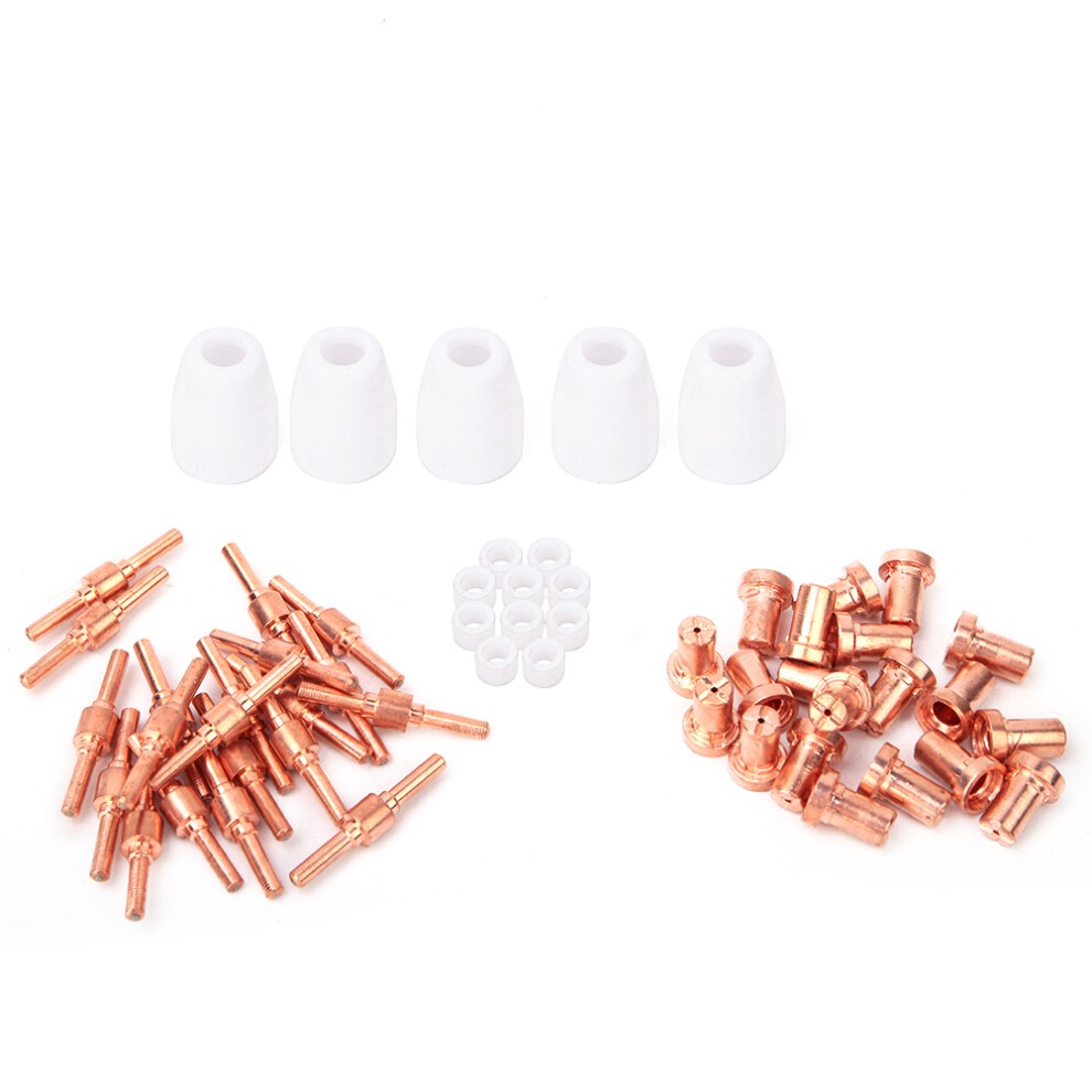 55pcs Plasma Cutter Extended Electrode Nozzle