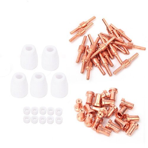 55pcs Plasma Cutter Extended Electrode Nozzle 1