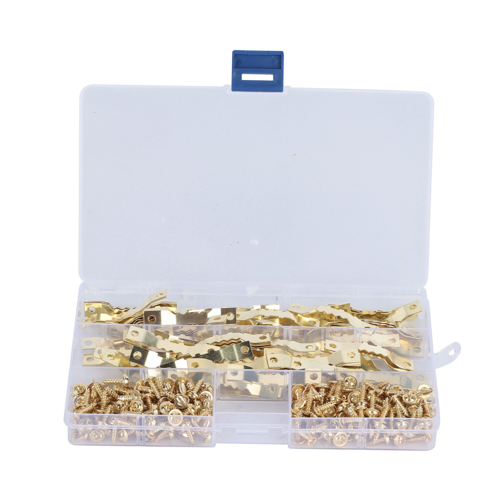 100pcs Sawtooth Hangers Hanging Hooks with 200pcs