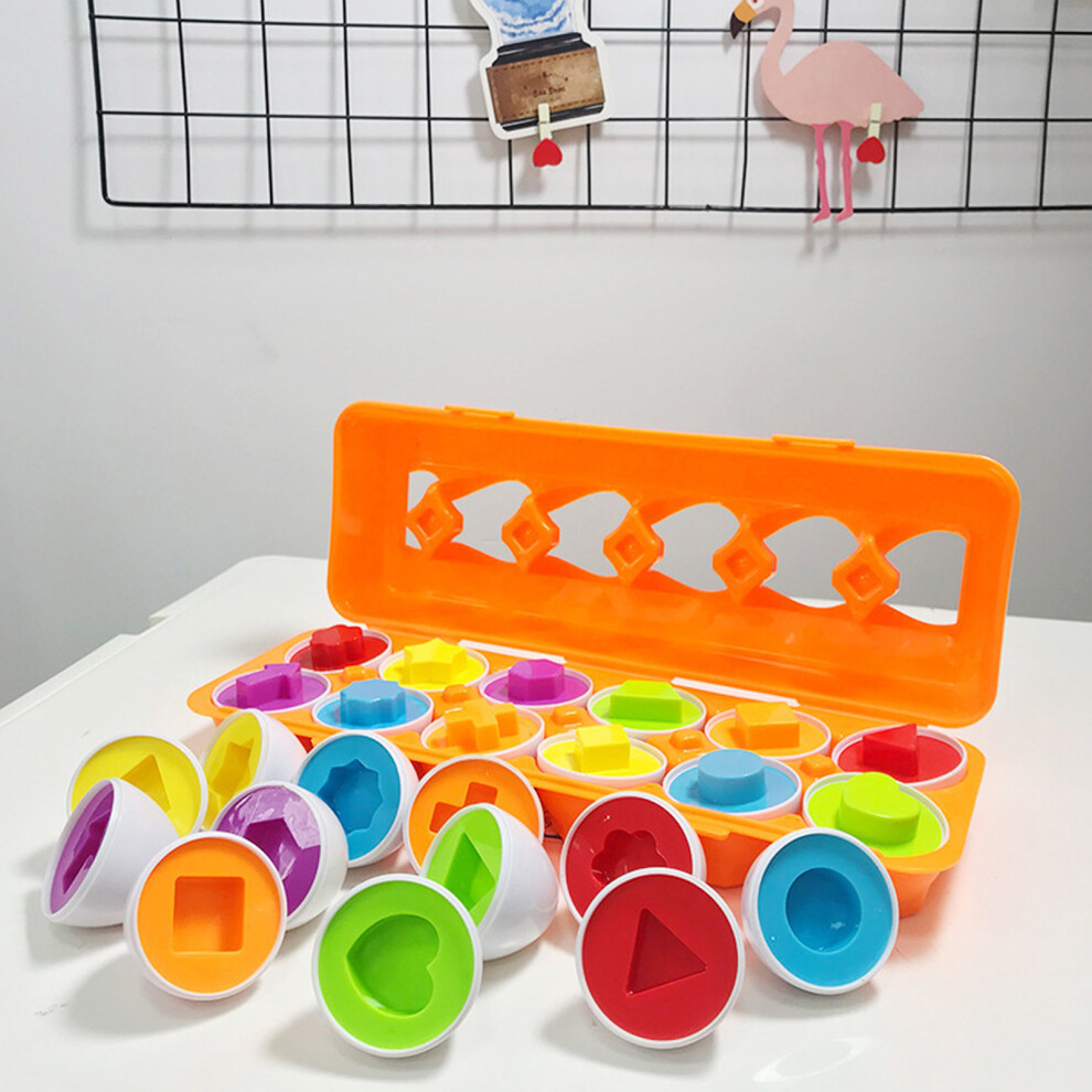 (Multi-color) Children's Enlightenment, Recognizing Colors, Recognizing Geometric Shapes, Wisdom Matching Eggs-image-OPC-PKHDRVJ-NEW