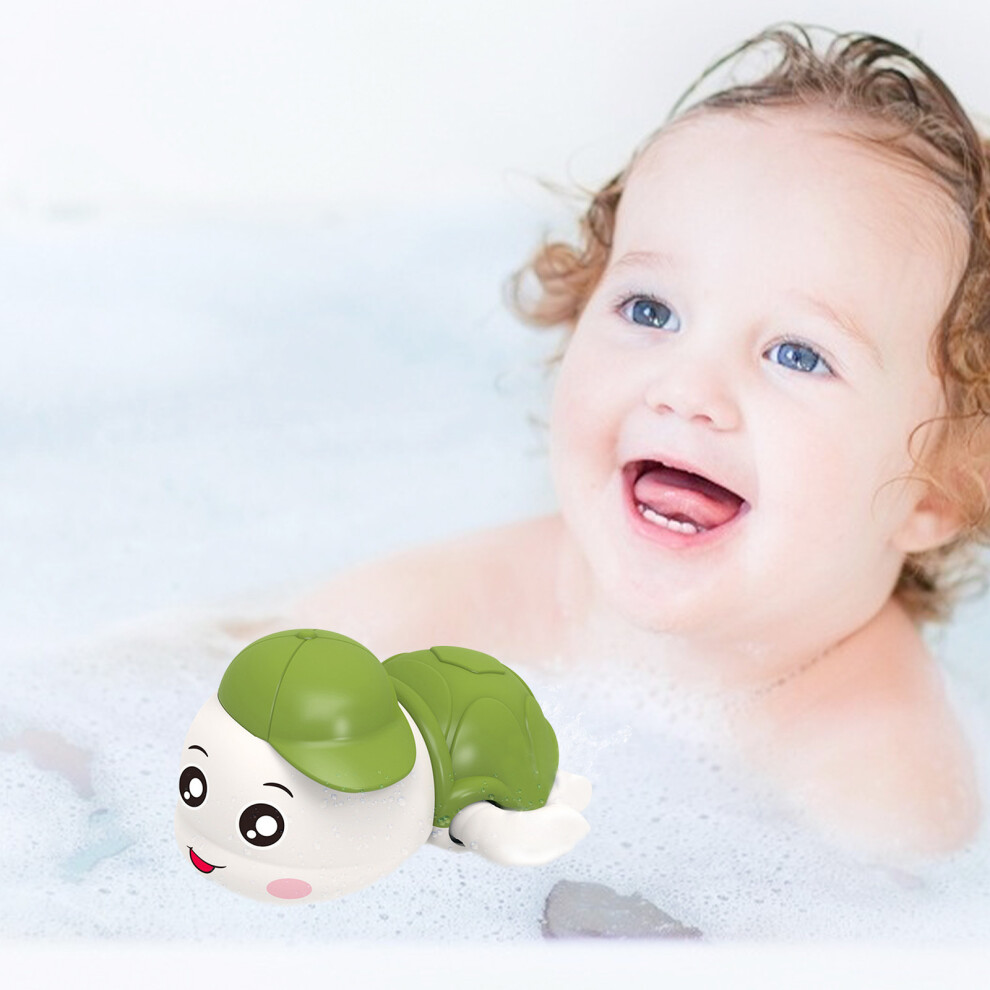 (Green) Baby Bathing And Playing In The Water Little Tortoise Wind-Up Bathroom-image-OPC-PKHDTR6-NEW
