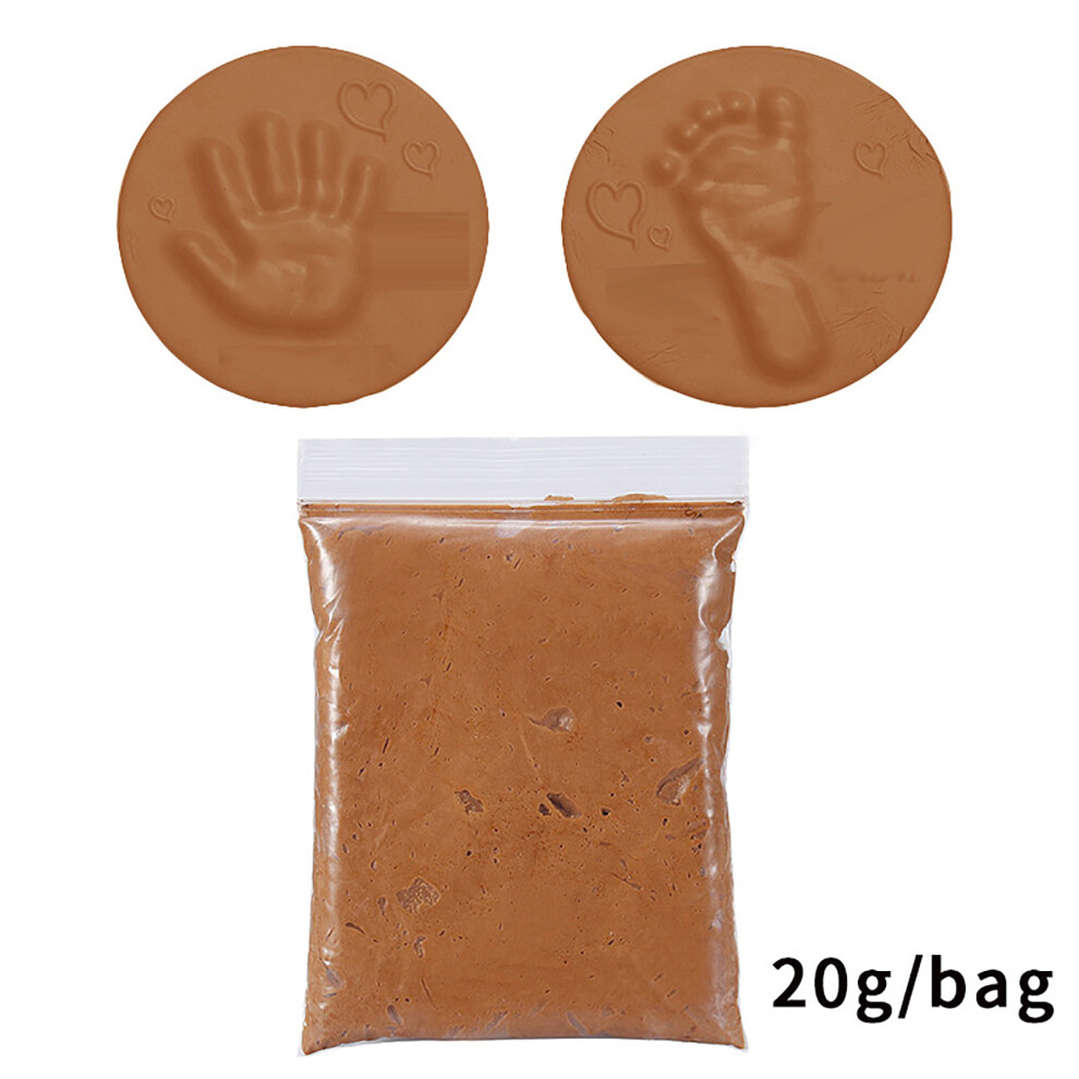 (Brown) Baby Drying Soft Clays Handprint Imprint Casting Toys For Kids 20g-image-OPC-PKHDTY9-NEW