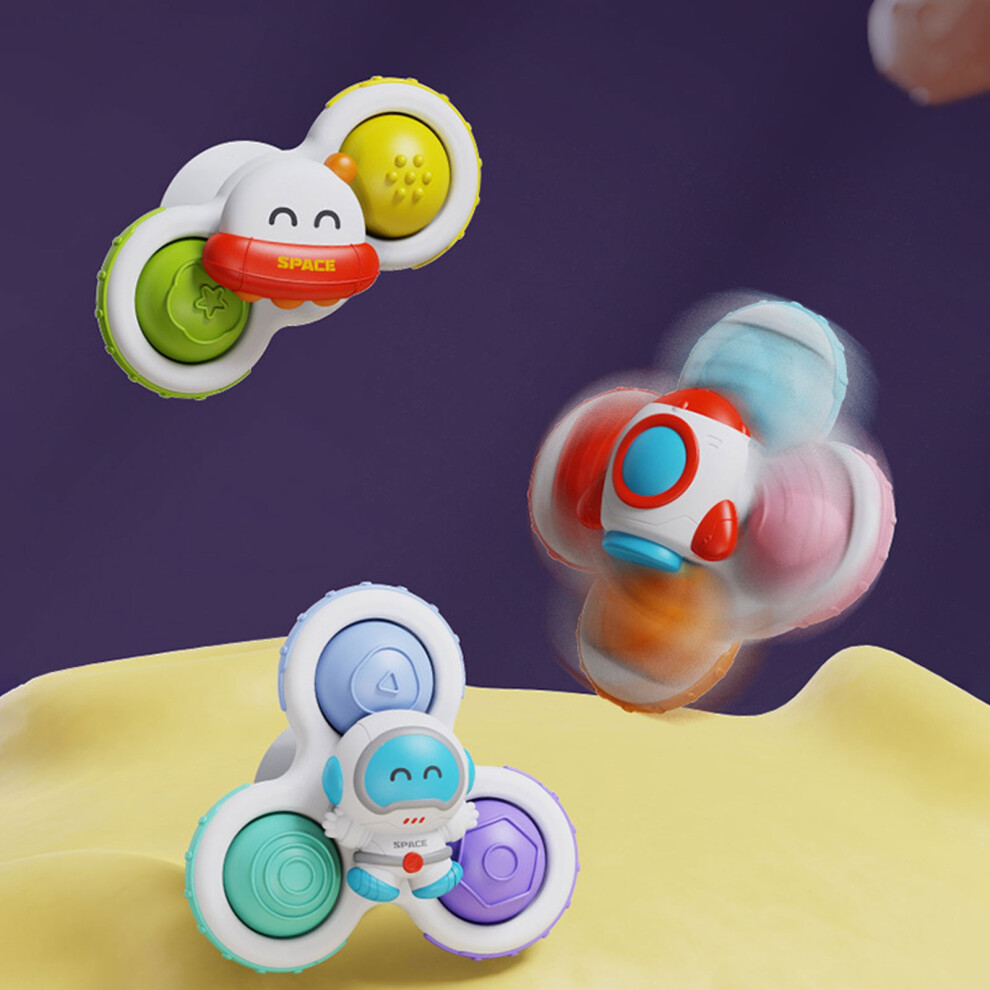 (A) Press And Rotate Bath Toy  Suction Cup Rotate Toy Children Bathtime Press Toy  Interactive Rotate Toy  Early Education Toy-image-OPC-PKHDTVF-NEW