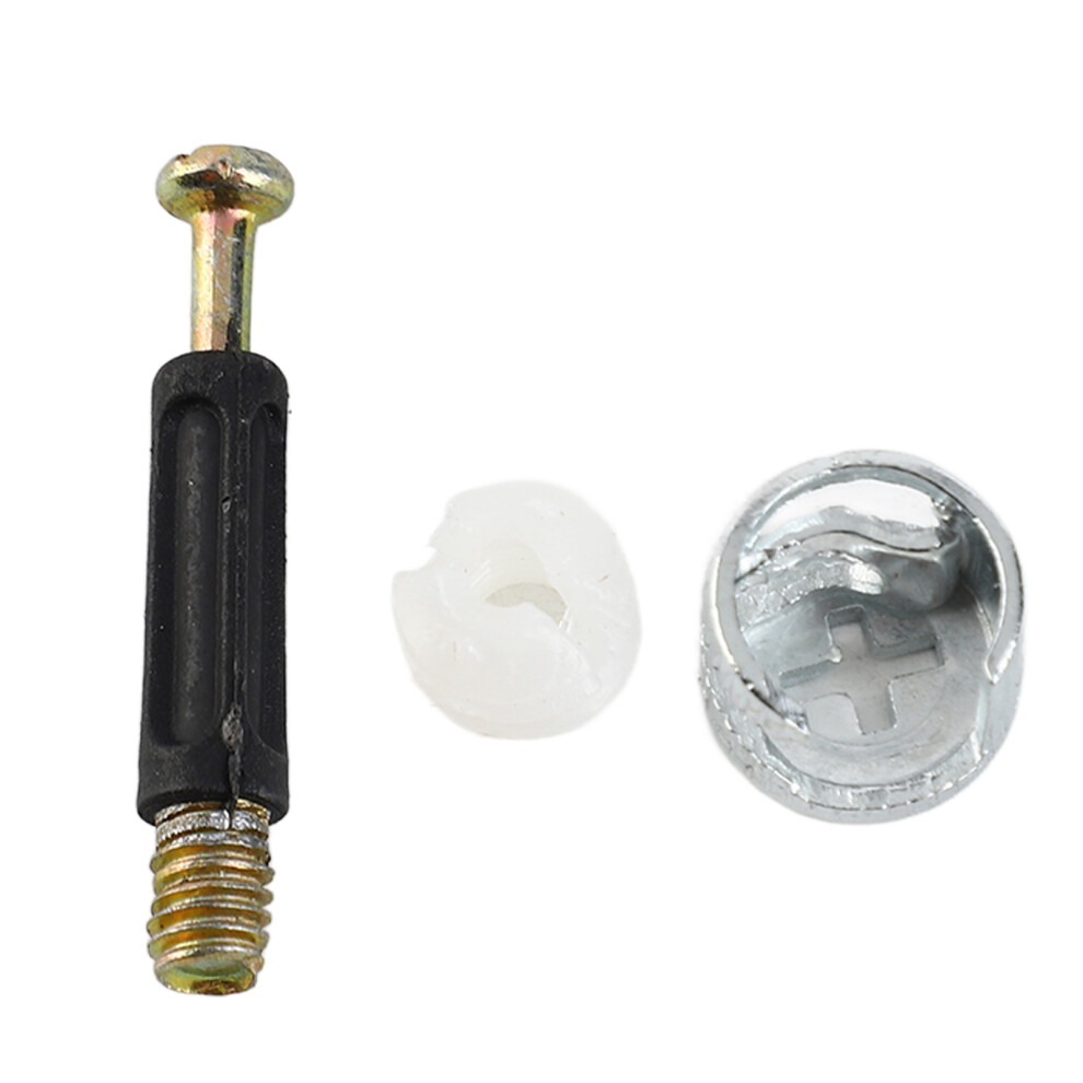 100 Sets 3-in-1 Eccentric Wheel Connecting Piece