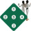 Fencing Wall Target Wall-Mounted Practice Target For Saber Training Five Bulls-Eye Dark Green 5