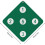 Fencing Wall Target Wall-Mounted Practice Target For Saber Training Five Bulls-Eye Dark Green 4