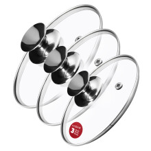 KADAX Glasdeckel-Deckelset 16/18/20 cm