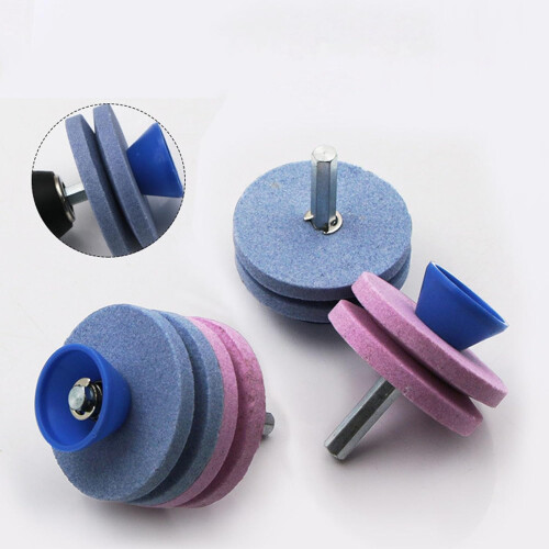 Sharpener Two-Layer Grinding Wheel for Drill Tool, 2-Stage Sharpener, Metal Wheel, Compatible With Drill Bits 1
