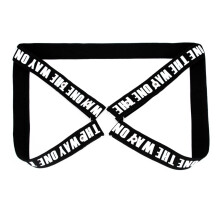 Chastity Belt Model E157 Four Way Widening Elastic Retainer Strap Anti Dislodgement CB Lock Auxiliary Belt Black White