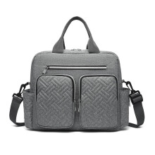 (Grey) KONO Durable and Functional Changing Tote Bag (4 Colours)