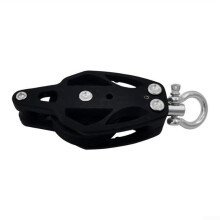 Marine Grade 35mm Swivel Sailing Block With Becket For Sailboat Rigging Stainless Steel Sailboat Rigging Hardware