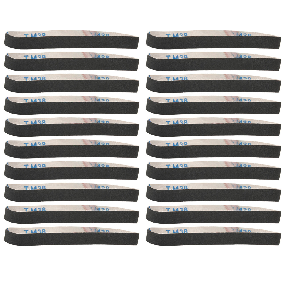20Pcs Sanding Belt Abrasive Sandpaper Rolls Mental