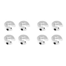 SBR16 Linear Rail Stop Collars, Aluminum Alloy Shaft Limit Rings, Set Of 8 With Screw, Compatible With SBR16 Rails
