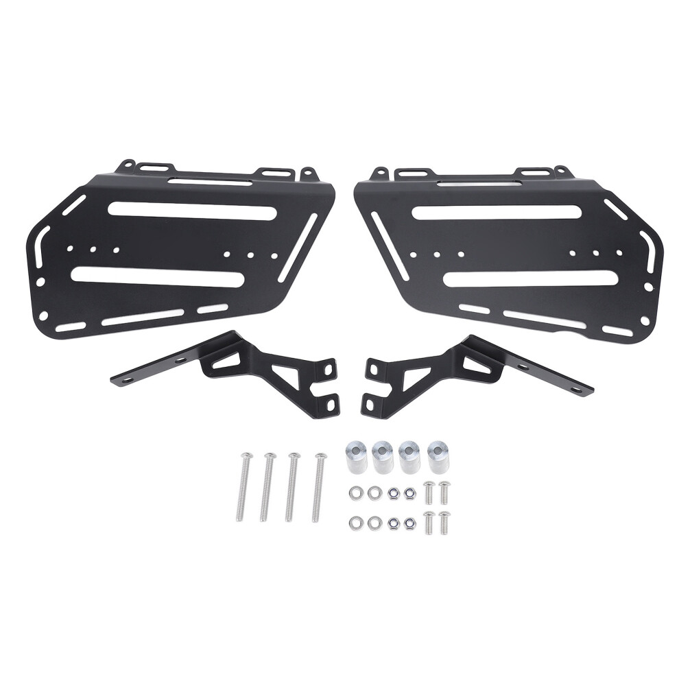 Motorcycle Side Luggage Rack Aluminum Strong Load Black 8320539381664