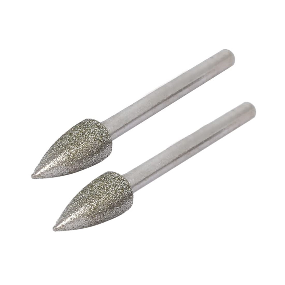 Diamond Grinding Mounted Point Bit 3Mm Cone Head 6Mm Dia 1/8-Inch Shank 2Pcs 9016109888846