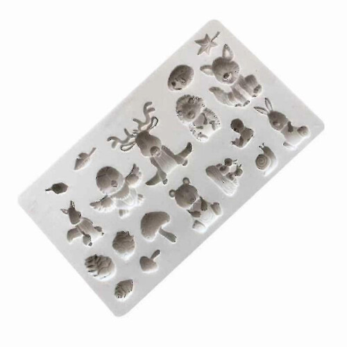 Forest Animal Combination Silicone Mold