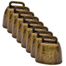 Metal Call Bell 8-Pack Sheep Ornaments Vintage Cow Bells Farming Accessories Pet Supplies Livestock Decor For Farm Use