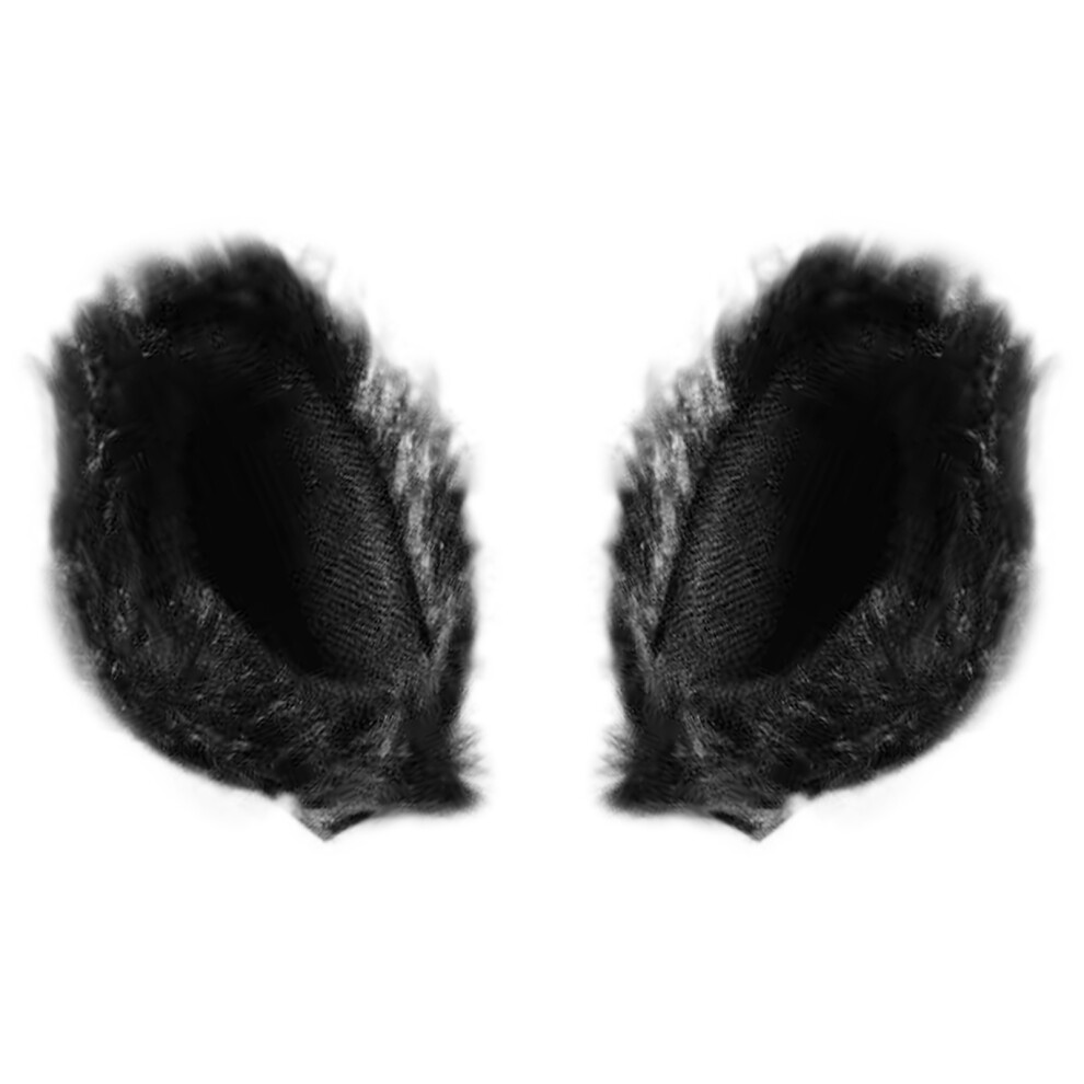 2Pcs Motorcycle Helmet Cat Ears, Cute Accessories Black 8320539381831