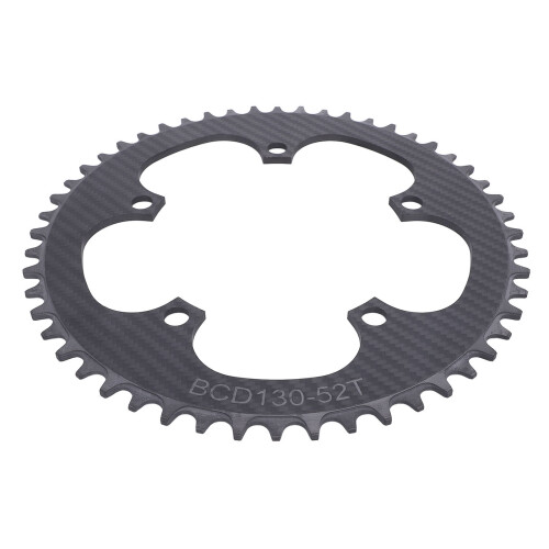 Cycle Chainring Full Carbon Fiber 130BCD 52T 5 2
