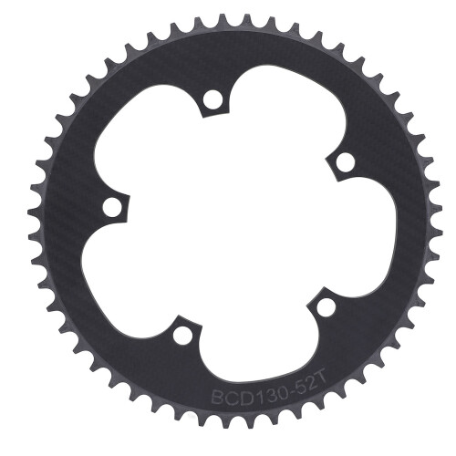 Cycle Chainring Full Carbon Fiber 130BCD 52T 5