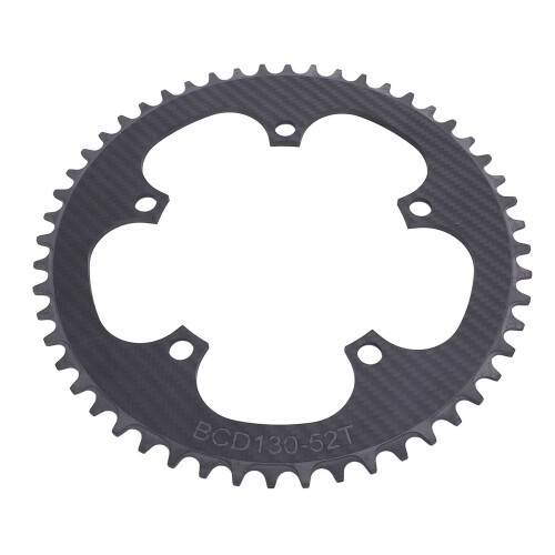 Cycle Chainring Full Carbon Fiber 130BCD 52T 5 1