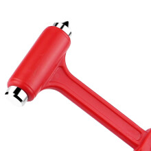 Car Safety Hammer Mini Red Emergency Glass Breaker With Small Knife For Car Window Escape Tool