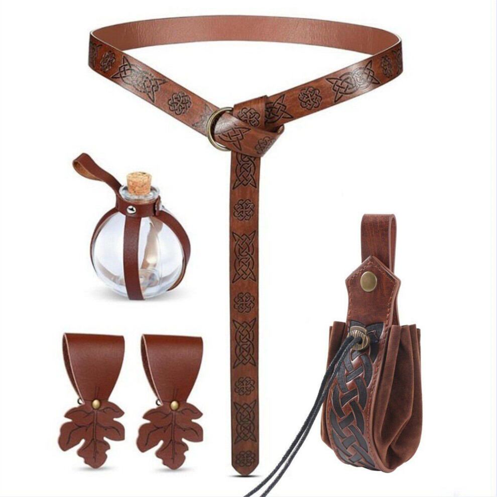 Medieval Dressingup Costume Accessory Waist Bag Belt and-brown-image-OPC-PKHFJ2M-NEW