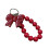Practical Bowknot Keychain Unique Heart-Big burgundy bow bur 1