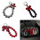 Practical Bowknot Keychain Unique Heart-Big burgundy bow bur 2