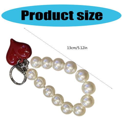 Practical Bowknot Keychain Unique Heart-Big burgundy bow bur 2