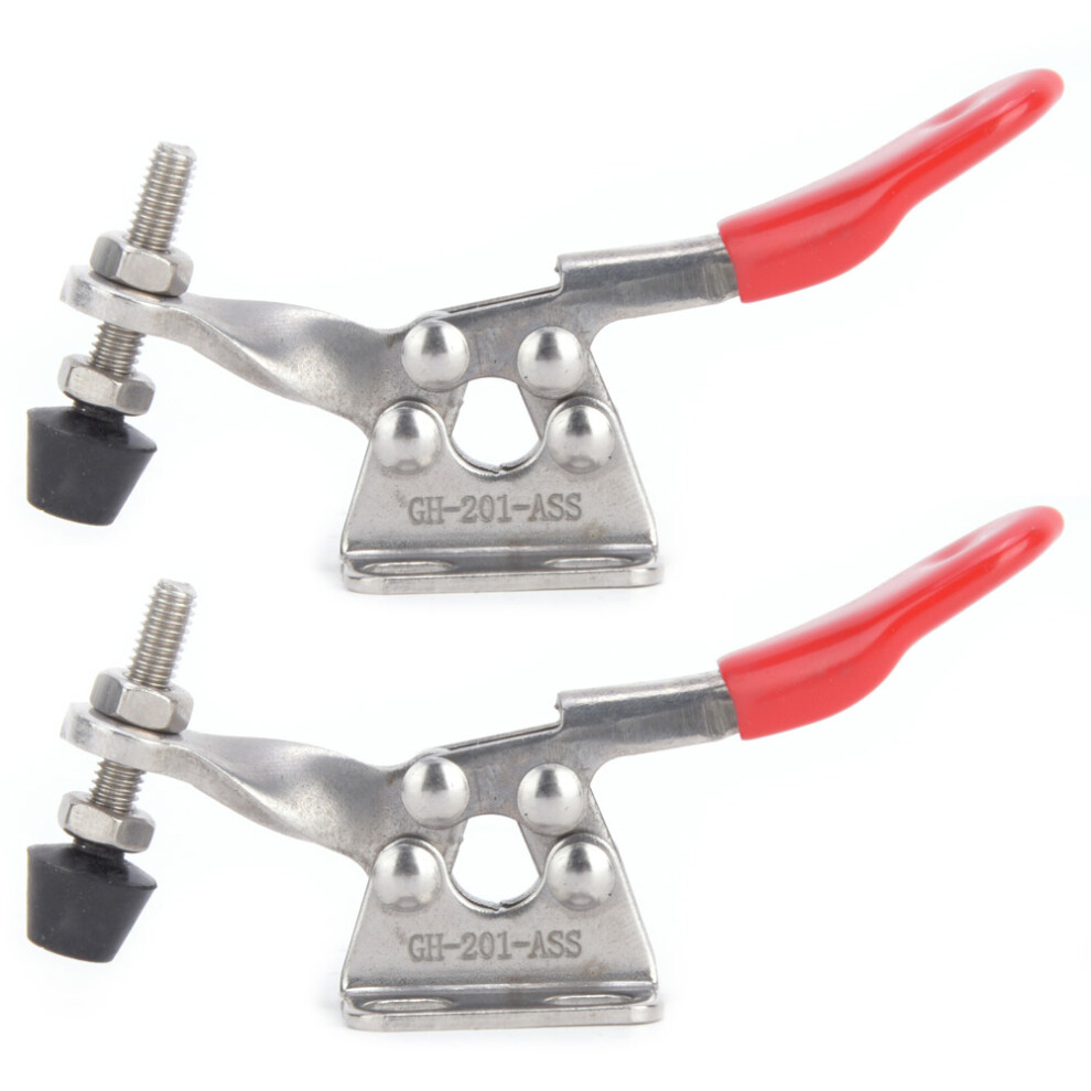 2Pcs Toggle Clamp 304 Stainless Steel Quick