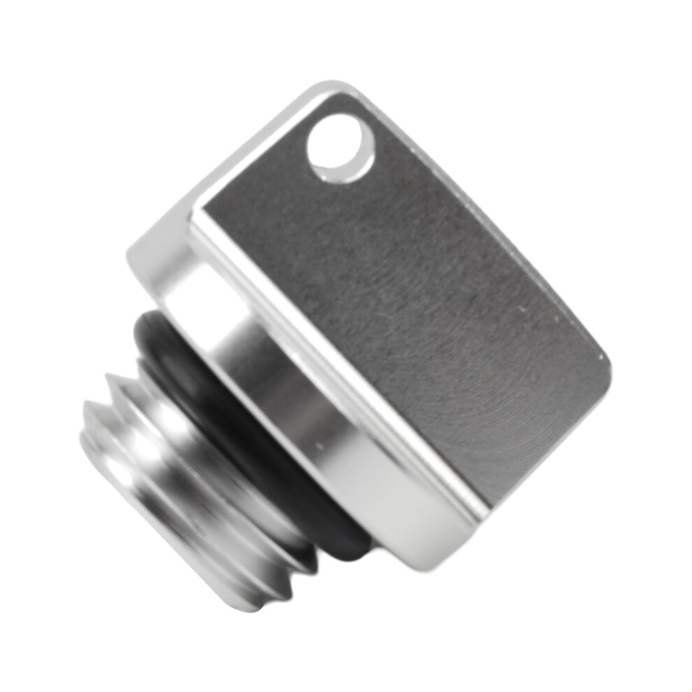 Motorcycle Cnc Engine Oil Filler Cover M20x2.5 Oil Filler Cap Plug Compatible With Crankcase Cap Silver 9016109889195