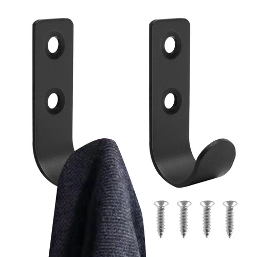 Garage Hooks 2 Pcs, 16mm Diameter Heavy-Duty Wall-Mounted Brackets for Tools, Ladders, Bikes, Storage Organization