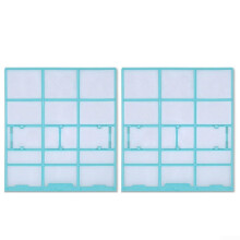 Air Conditioner Dust Filter Screen Compatible With Midea Hualing Indoor Unit Hanging Wall Mount Plastic Mesh 2-Pack