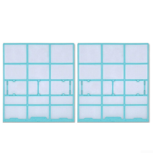 Air Conditioner Dust Filter Screen Compatible With Midea Hualing Indoor Unit Hanging Wall Mount Plastic Mesh 2-Pack