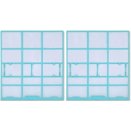 Air Conditioner Dust Filter Screen Compatible With Midea Hualing Indoor Unit Hanging Wall Mount Plastic Mesh 2-Pack 2