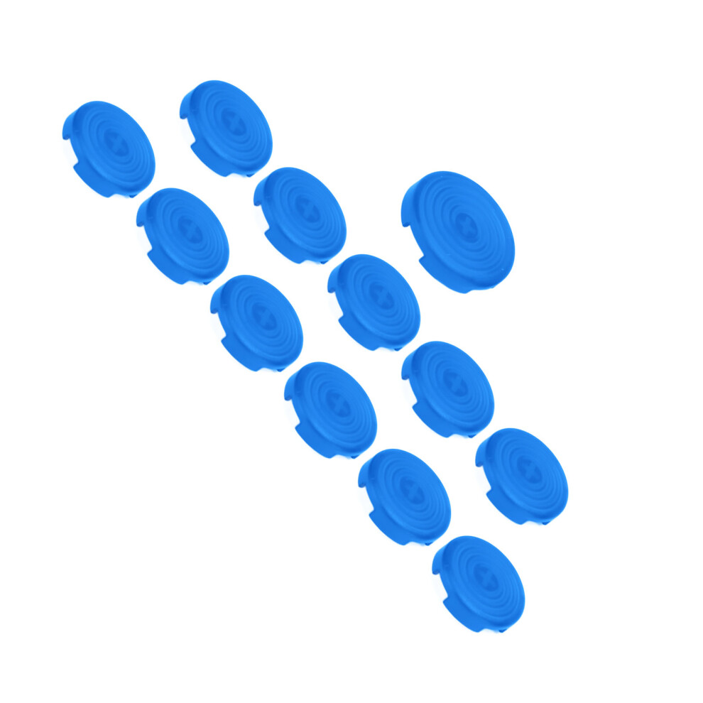 12Pcs 20.2Mm/25.3Mm Arcade Button Cover For Cross Switches In Blue 4361349845711