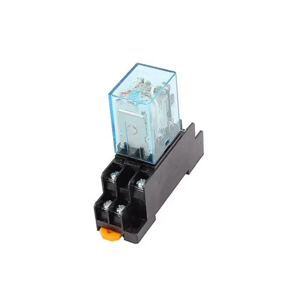 My2nj Ac 6V Coil 8-Pin Dpdt Electromagnetic Power Relay With Socket Base 9393856743520