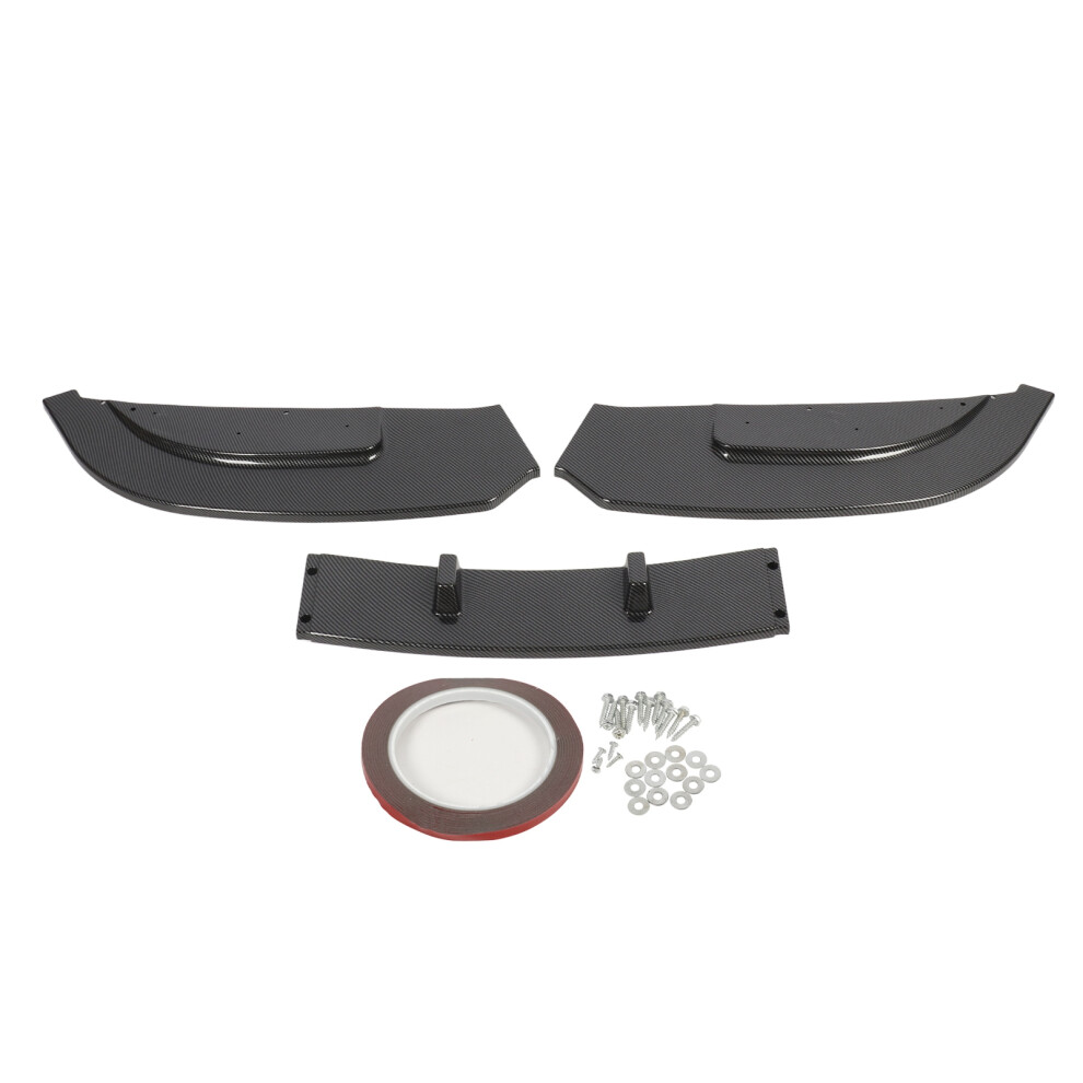 3 Sections Front Bumper Lip Spoiler Sturdy Stylish 8320539383583