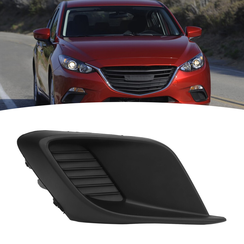 Front Bumper Fog Cover Scratch Resistant For Mazda 3 Left Side Light 3451349858574