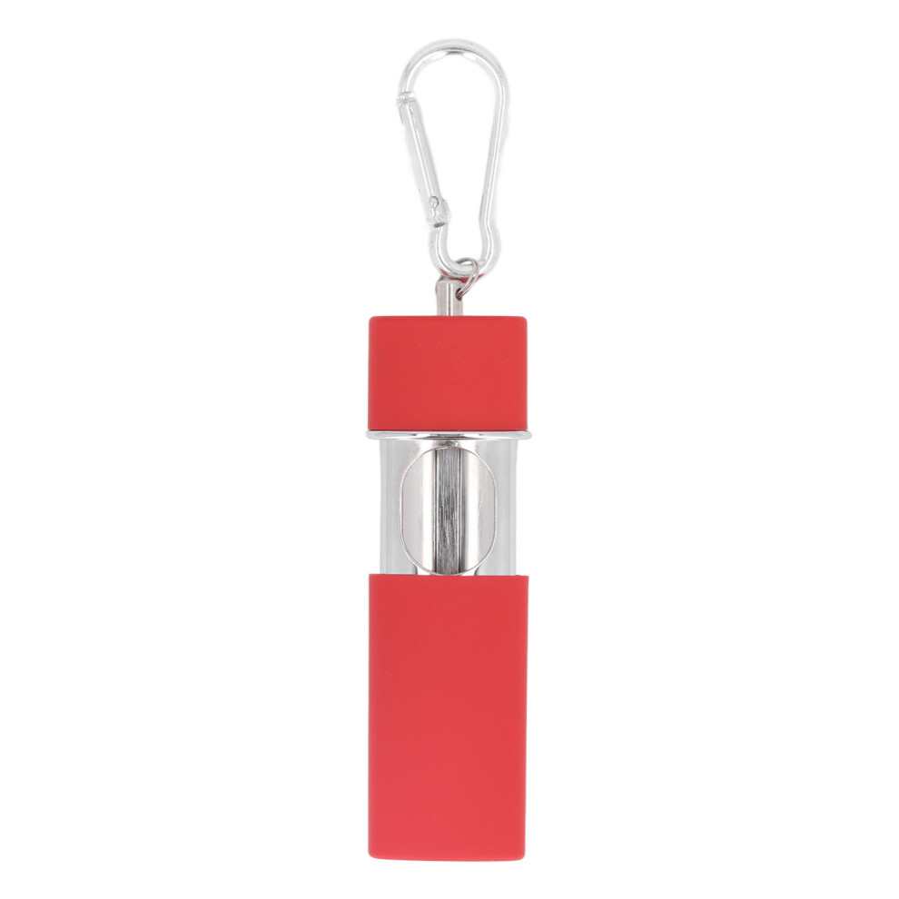 Red Mini Zinc Alloy Pocket Ashtray Keychain, 32X17x85mm