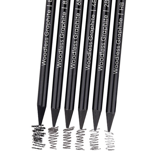 6pcs Graphite Pencils Set, High Colorization, Blending & Shading 2