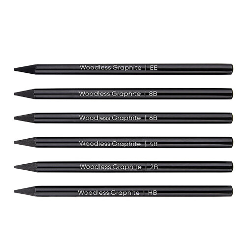 6pcs Graphite Pencils Set, High Colorization, Blending & Shading
