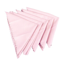 5PCS Pink Cotton Piano Cleaning Cloths for Guitar Bass Violin Instrument Care