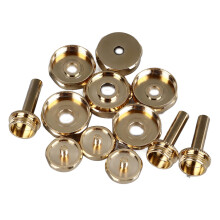 12Pcs Metal Trumpet Accessories Upper Lower Covers Connecting Rods Replacement Parts